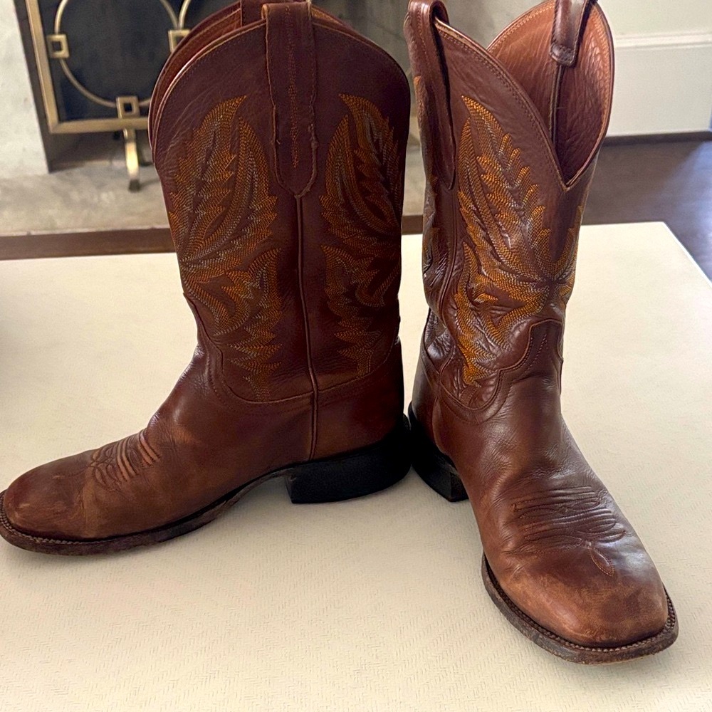Lucchese 1810 Rich Brown Western Boots